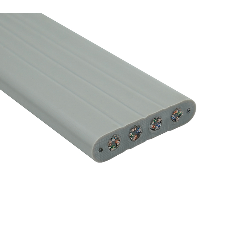 ইস্পাত তার এবং 4 Cat6 প্যাচ তারের সঙ্গে লিফট ফ্ল্যাট তারের