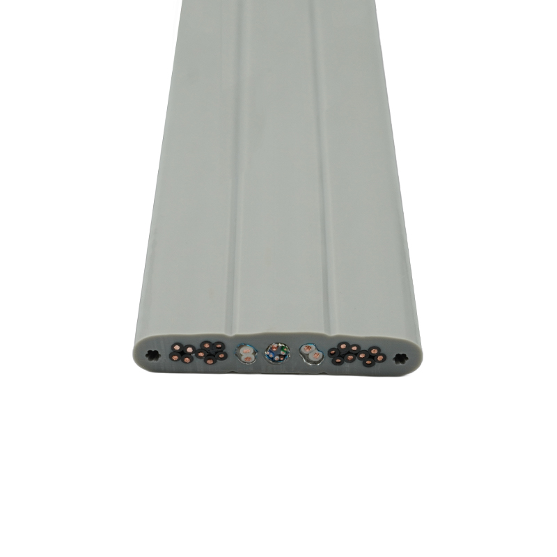 স্টিলের তারের সাথে কপার কোর পিভিসি ইনসুলেটেড পিভিসি শিথ লিফট ফ্ল্যাট কেবল