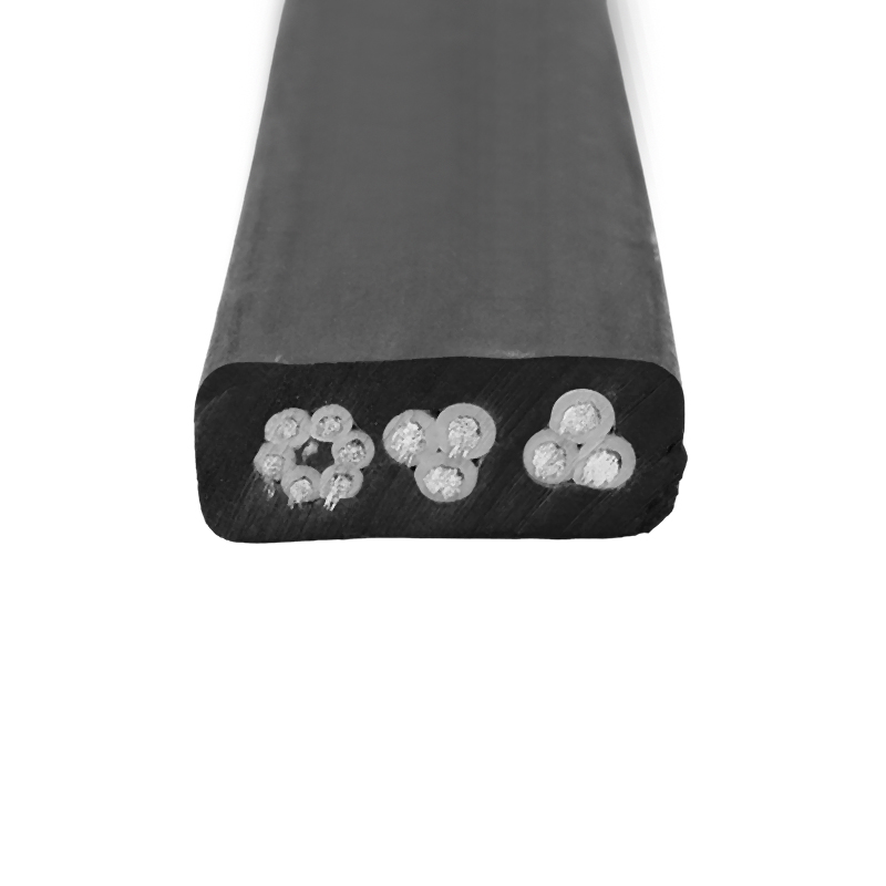 মাঝারি ফ্ল্যাট সাধারণ রাবার কেবল